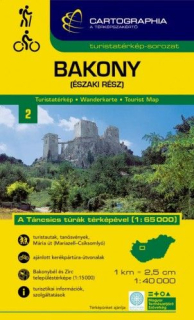 Bakony - északi rész turistatérkép 1:40 000